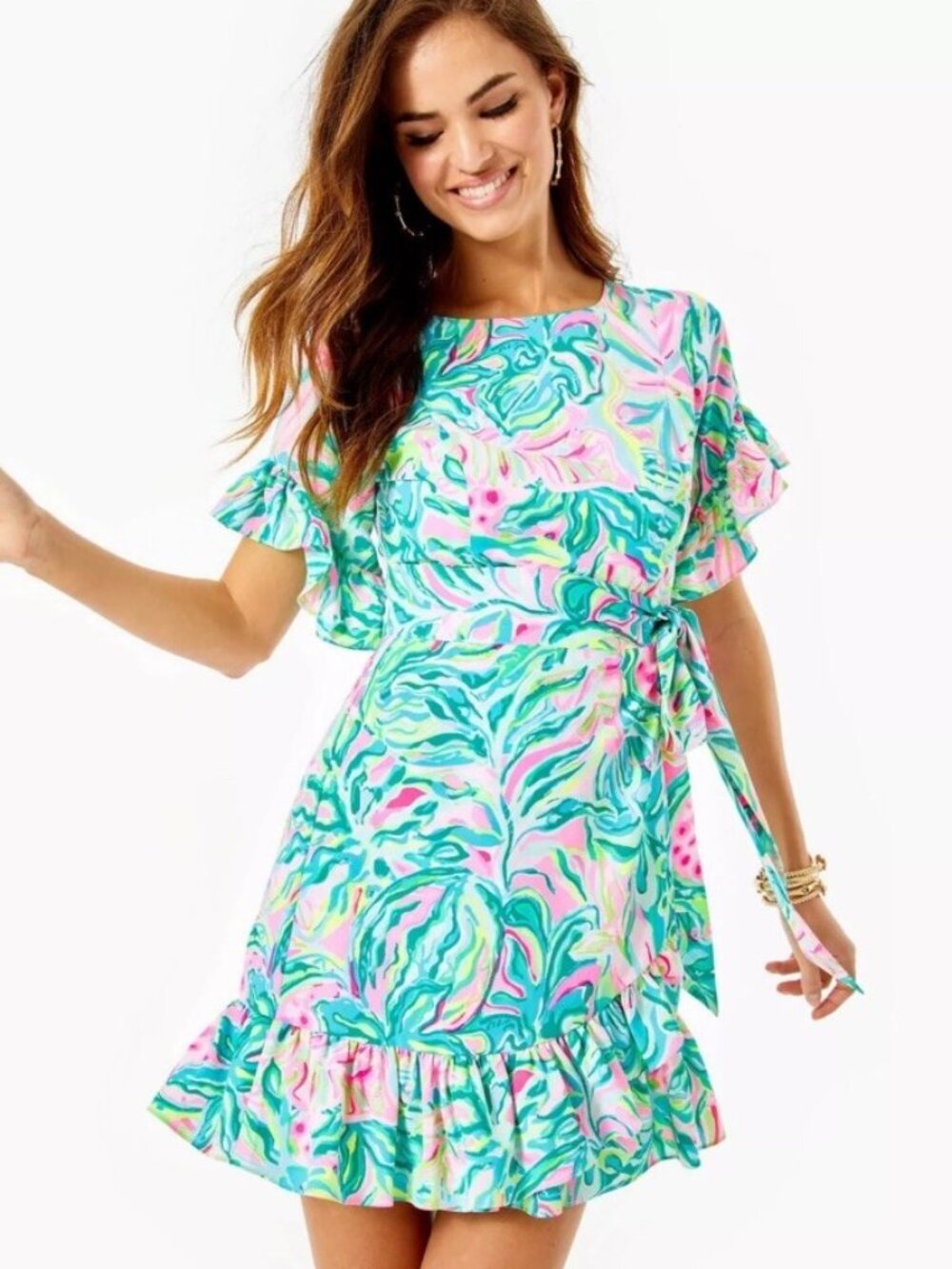 Lilly Pulitzer Darlah Stretch Dress One In A Melon Size 2